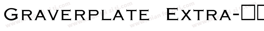 Graverplate Extra字体转换